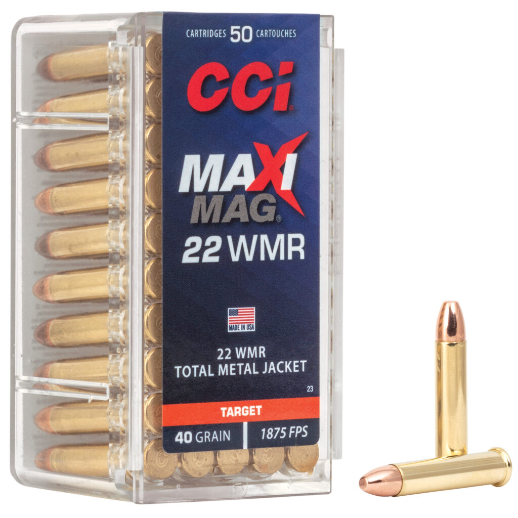 CCI Maxi-Mag 22 Win Mag Ammo 40 grain TMJ 500 Rounds (10-50 rd boxes) 0023