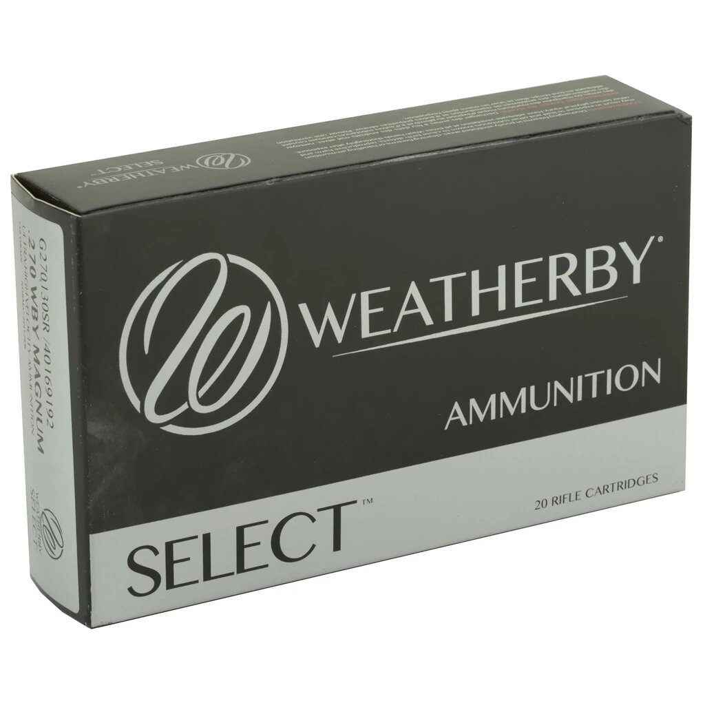 Weatherby Select 300 Wby Mag Ammo 180 grain InterLock Box of 20 Rounds H300180IL