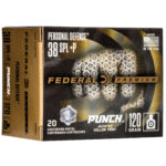Federal Premium Punch 38 Special +P Ammo 120 grain JHP Box of 20 Rounds PD38P1 - View 1