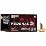 Federal American Eagle 9mm Luger Ammo 115 grain FMJ Box of 100 Rounds AE9DP100 - View 2