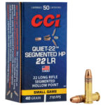 CCI Quiet 22 LR Ammo 40 grain Segmented Hollow Point 500 Rounds (10-50 rd boxes) 970 - View 1
