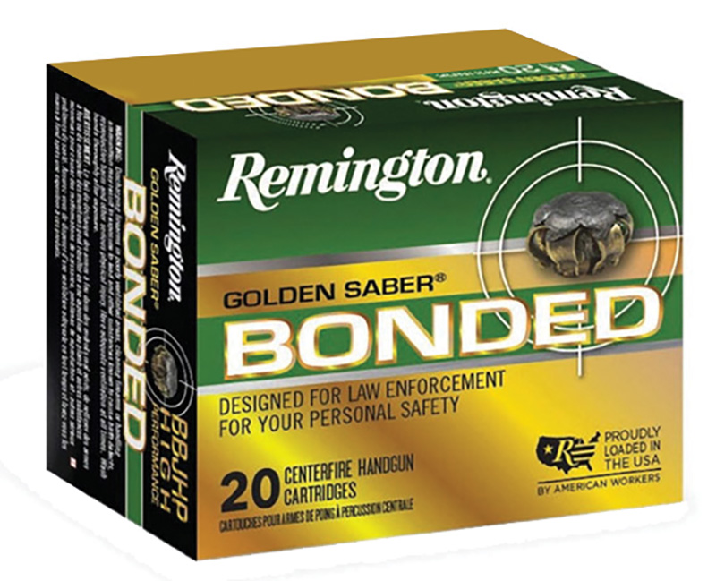 Remington Golden Saber Bonded 40 S&W Ammo 165 grain BJHP Box of 20 Rounds GSB40SWAB