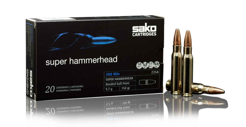 Sako Super Hammerhead 308 Winchester Ammo 180 grain Soft Point Case of 200 Rounds Bulk C629236ASA10X