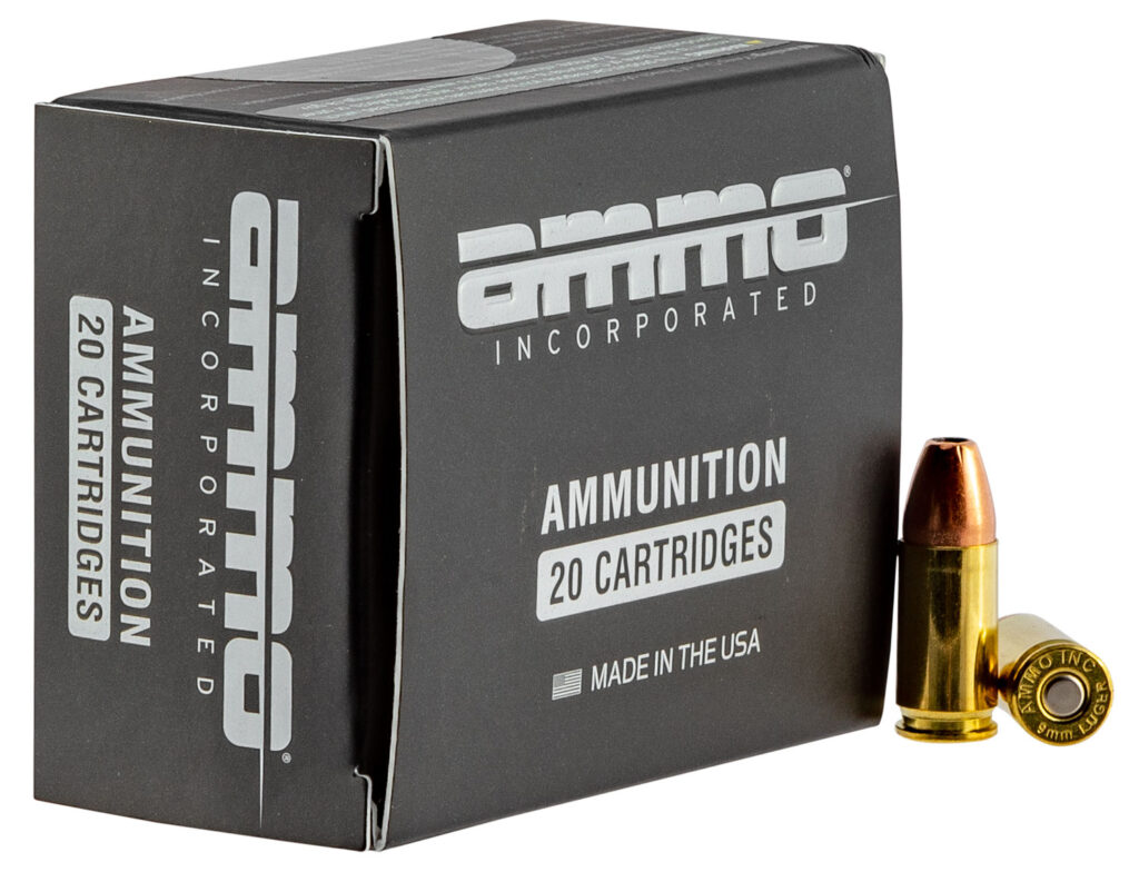 Ammo Inc. Signature Line 9mm Luger Ammo 115 grain JHP Case of 200 Rounds 9115JHP-A20 – Online Only