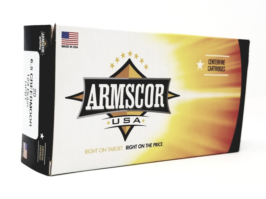 Armscor 6.5 Creedmoor Ammo 123 grain HPBT Box of 20 Rounds FAC65C1N