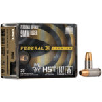 Federal Premium HST 9mm Luger Ammo 147 grain Hollow Point Case of 200 Rounds P9HST2S - View 2