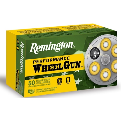 Remington Performance Wheelgun 357 Magnum Ammo 158 grain Lead SWC Case of 500 Rounds Bulk RPW357M5