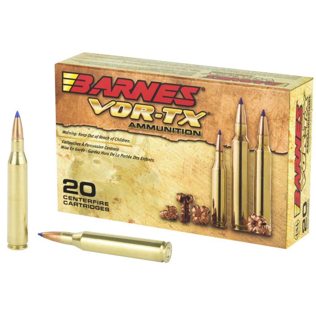Barnes VOR-TX 25-06 Rem Ammo 100 grain Tipped Case of 200 Rounds BB25062