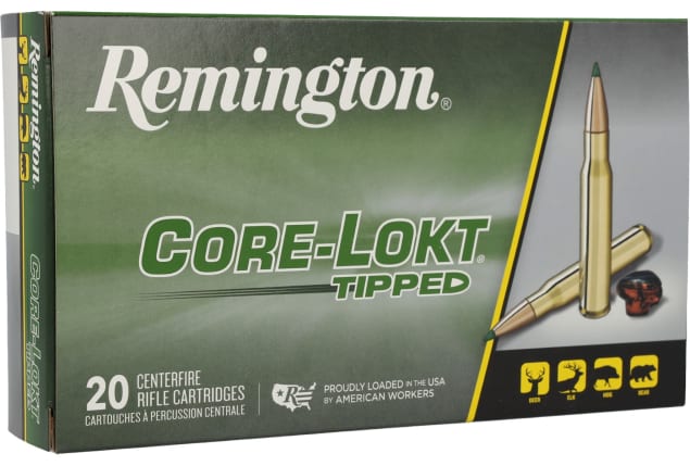 Remington Core-Lokt 30-06 Springfield Ammo 150 grain Tipped Box of 20 Rounds RT3006A