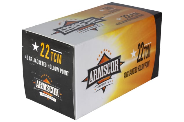 Armscor 22 TCM Ammo 40 grain JHP Box of 100 Rounds 50326