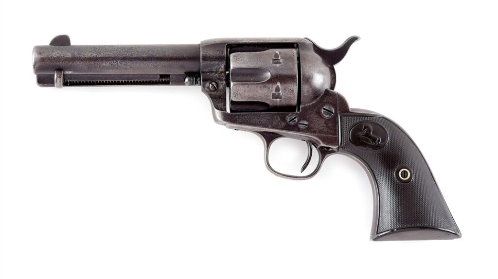 COLT SAA 4.75″ 45 LC 1ST GEN 1897 FACTORY LETTER ANTIQUE