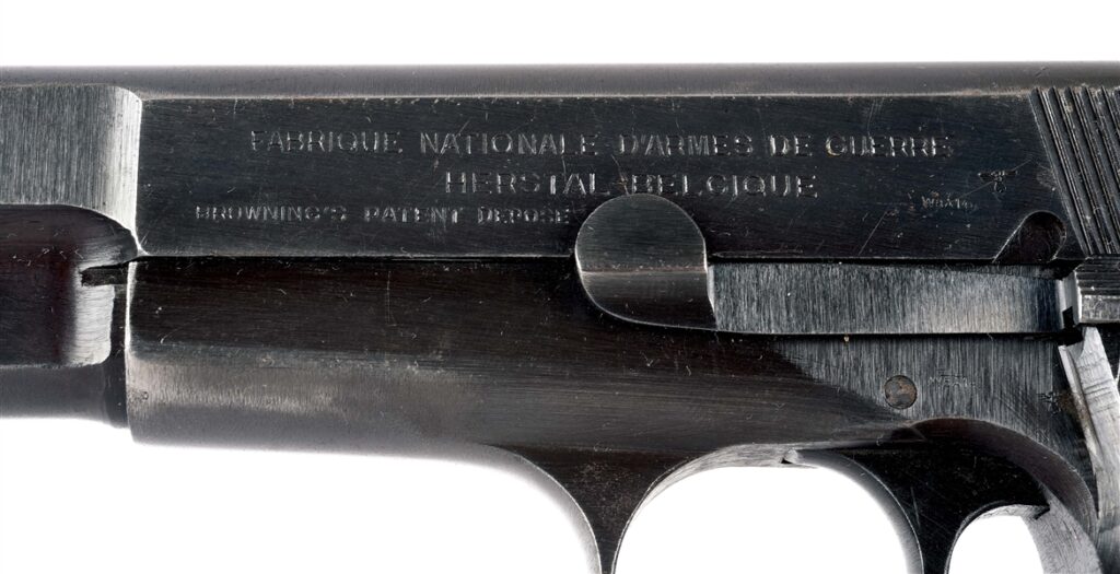FN HI POWER 9MM NAZI PROOFS 9mm WA140 German WWII Waffenamt