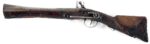 OTTOMAN FLINTLOCK KNEE GUN SILVER WIRE INLAY W/CARVING - View 2