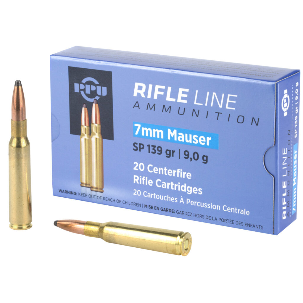 Prvi Partizan PPU Rifle Line 7×57 Mauser Ammo 139 grain Soft Point Case of 200 Rounds Bulk PP7