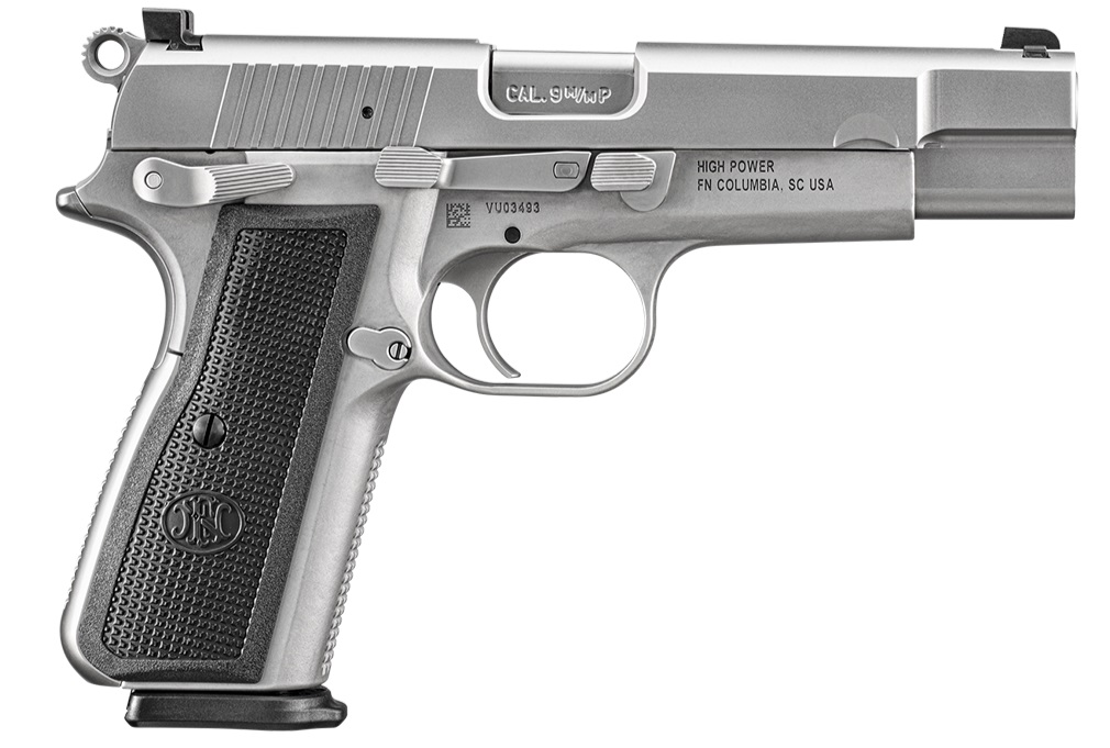 Used FN High Power 9mm Stainless Steel 17 Round Capacity 66-101068