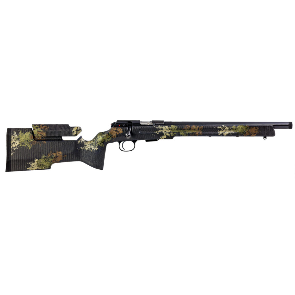 CZ 457 Varmint Precision Trainer MTR 22 LR  – 22 LR, Carbon Fiber Camo, Adjustable Stock