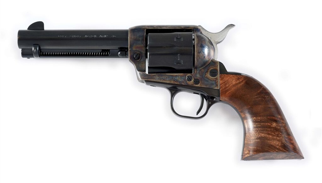 Colt SAA 3rd Gen 4 LC 4.75″ 1982 Color/Case Hardened Blue Walnut