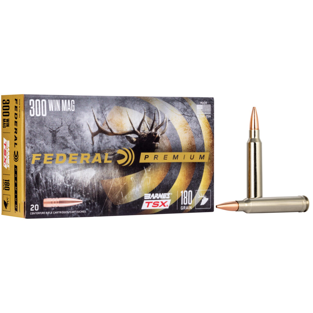 Federal Premium 300 Win Mag Ammo 180 grain Barnes TSX Case of 200 Rounds P300WP