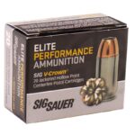 Sig Sauer Elite Performance 9mm Luger Ammo 147 grain V-Crown JHP Case of 200 Rounds Bulk E9MMA3-20 - View 2