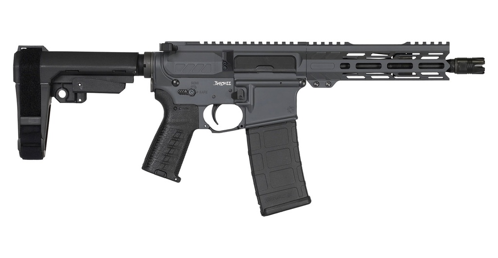 CMMG PISTOL BANSHEE MK4 300 AAC 8″ RIPBRACE SNIPER GREY 30A81BB-SG