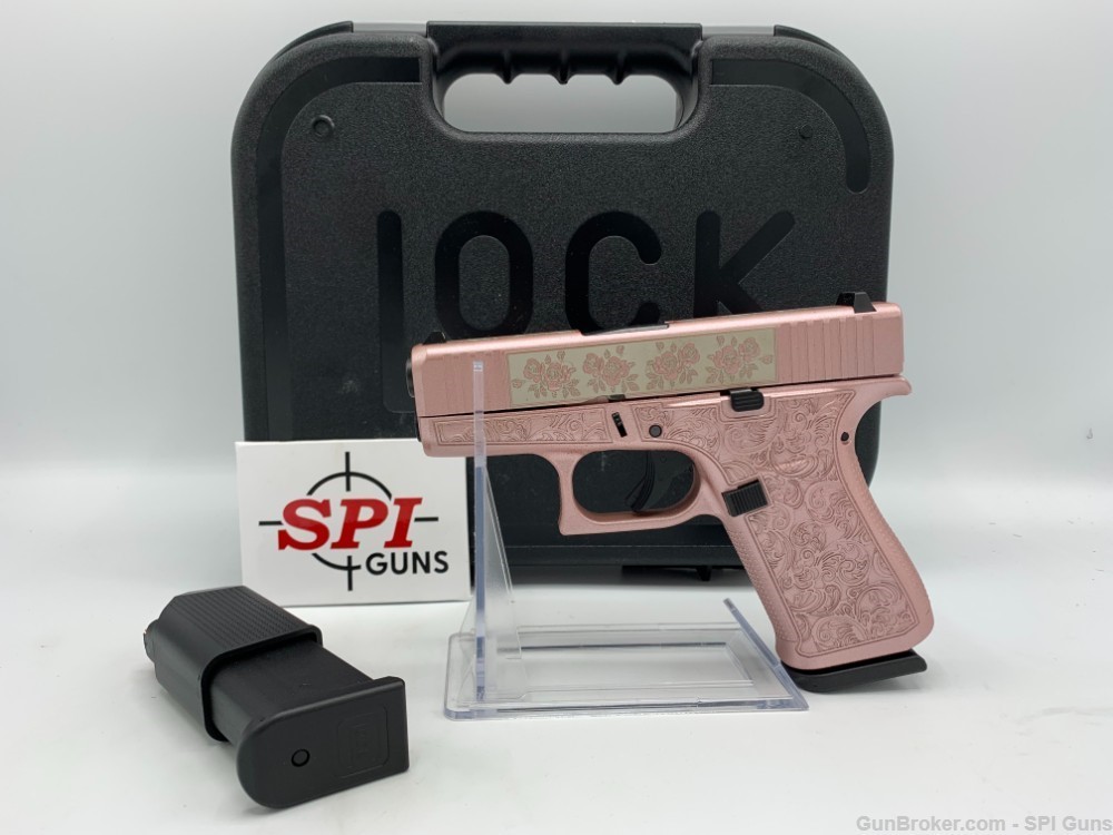 Glock G43X “Glock & Roses”  Engraved Roses 9MM 10+1 RD PX4350201GR
