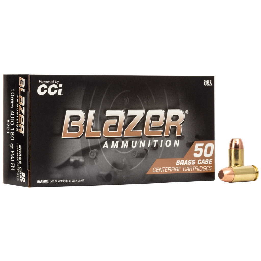 CCI Blazer 10mm Auto Ammo 180 grain FMJ Case of 1000 Rounds 5221
