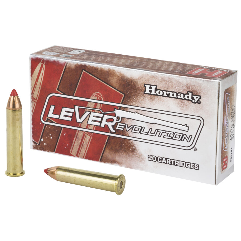 Hornady LEVERevolution 45-70 Govt Ammo 325 grain FTX Case of 200 Rounds 82747