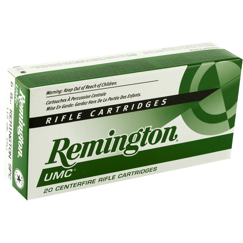 Remington UMC 6.8 Rem SPC Ammo 115 grain FMJ Case of 200 Rounds Bulk L68R2