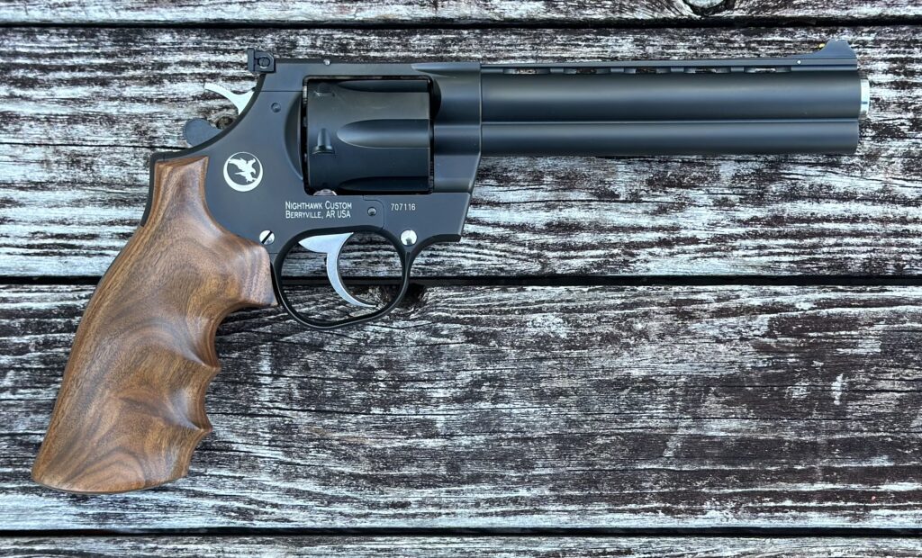Nighthawk Korth Mongoose 357 Mag Pau Ferro Wood Grips 6″ Barrel 0193