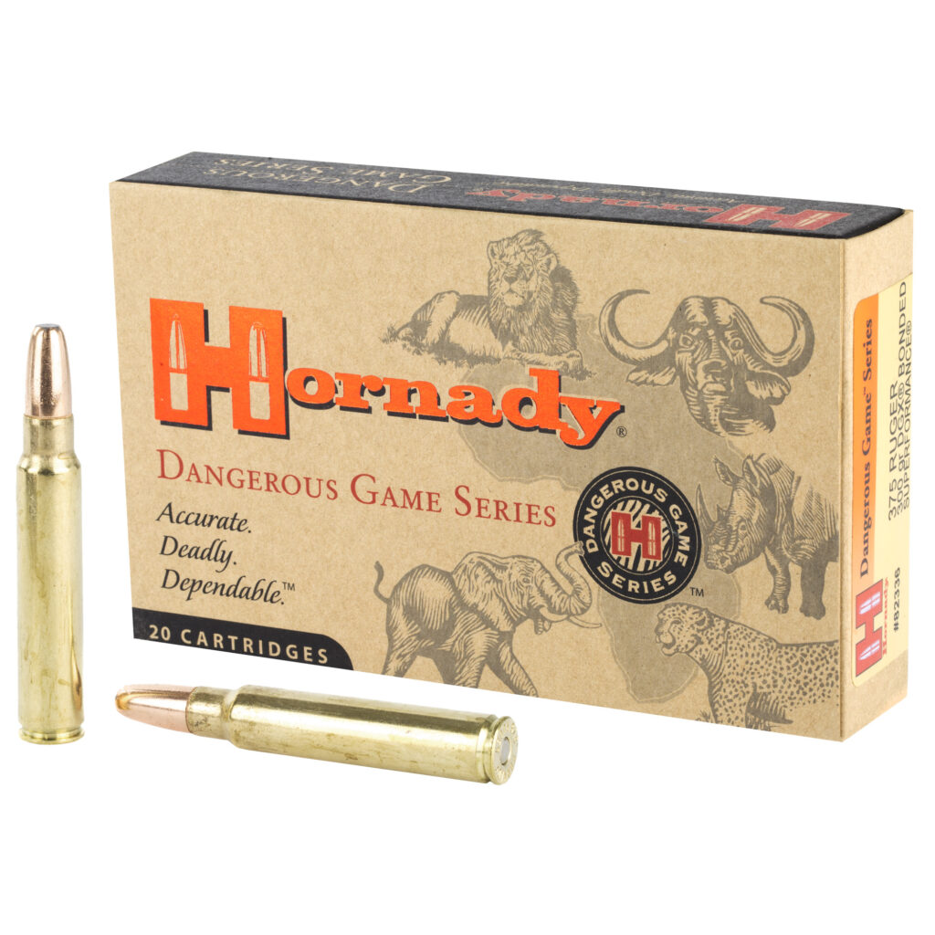 Hornady Dangerous Game 375 Ruger Ammo 300 grain DGX Bonded Box of 20 Rounds 82336