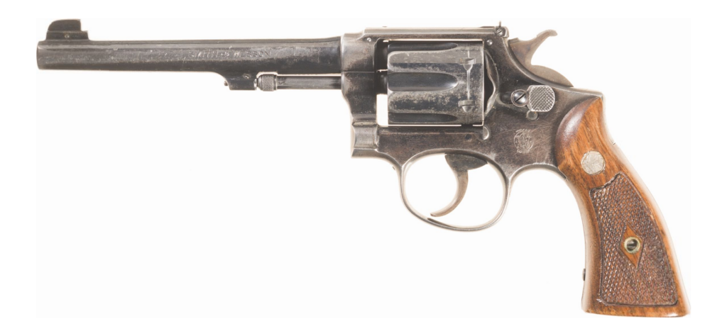 Smith & Wesson S&W K-22 Outdoorsman 22LR 6″ Blue Walnut