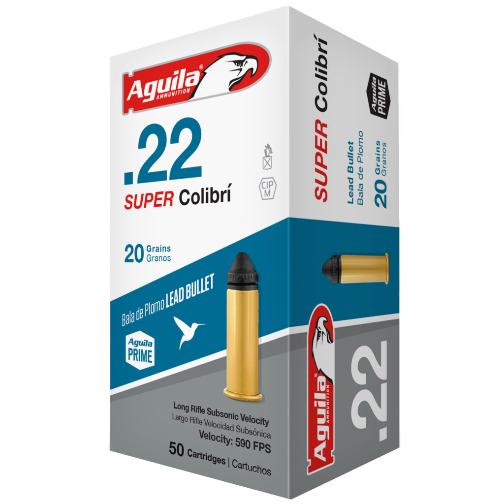 Aguila SUPER Colibri Subsonic 22 LR Ammo 20 grain Lead Projectile Case of 1000 Rounds Bulk 1B220339
