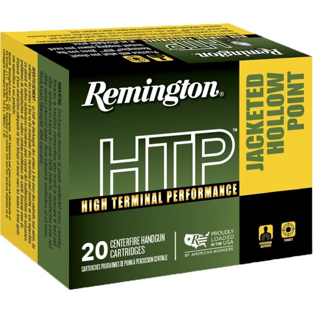 Remington High Terminal Performance (HTP) 380 Auto / ACP Ammo 88 grain JHP Case of 500 Rounds Bulk 22248