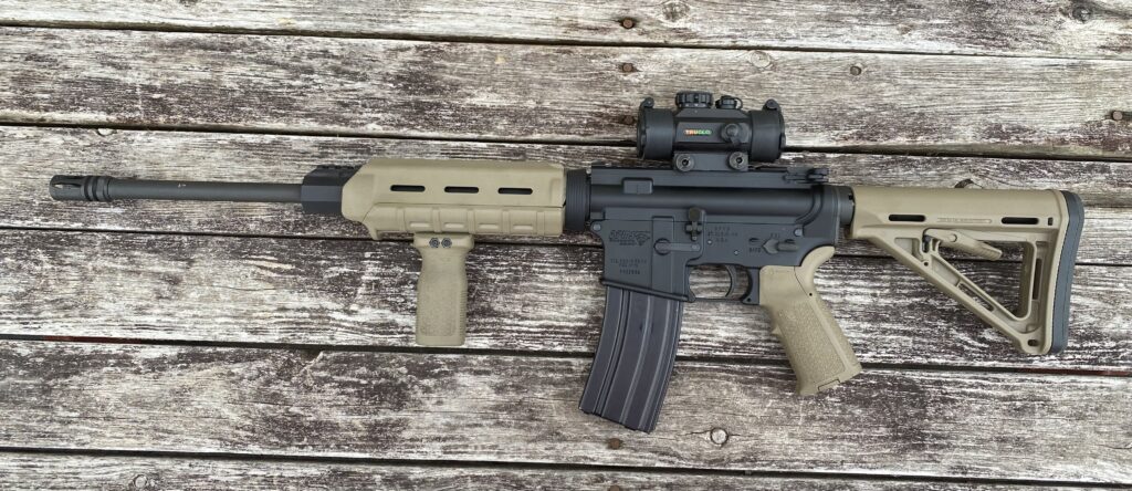 DPMS Mod A-15 AR15 AR AR 15 Truglo Red Dot FDE