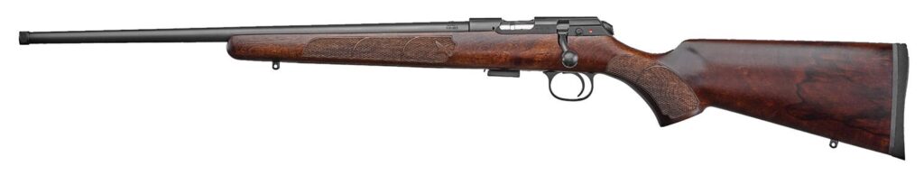 Factory Blem/ Sample CZ 457 American 22 LR Left Hand 24″ Threaded Barrel 02390