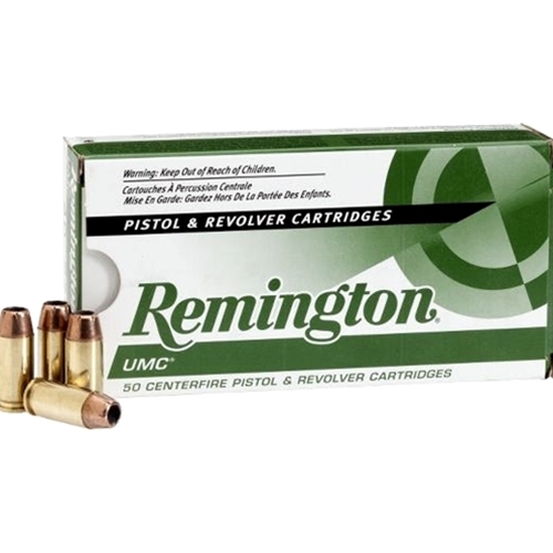 Remington UMC 40 S&W Ammo 180 grain JHP Case of 500 Rounds Bulk L40SW2