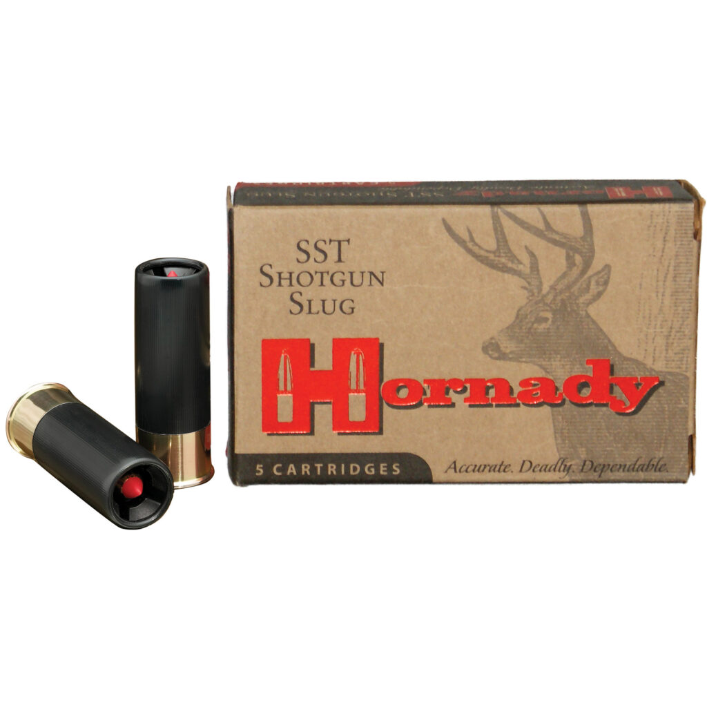 Hornady Custom 12 GA Ammo 2-3/4″ 300 grain Tipped Slug Case of 100 Rounds / Shells Bulk 8623