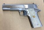 Used Colt Government 1911 38 Super Bright Stainless Steel Engraved O2091 - View 6