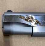 Used Colt Government 1911 38 Super Bright Stainless Steel Engraved O2091 - View 10