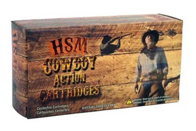 HSM Cowboy Action 45 Colt Ammo 200 grain Lead Round Nose Case of 500 Rounds Bulk 45C-2-N