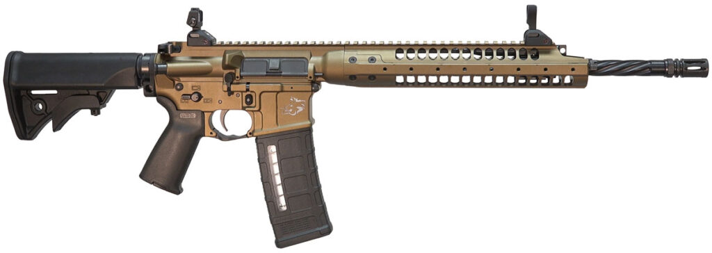 LWRC SIX8 Razorback II 6.8mm SPC, 16.1 in, Cerakote Burnt Bronze Finish SIX8A5RBB16RB