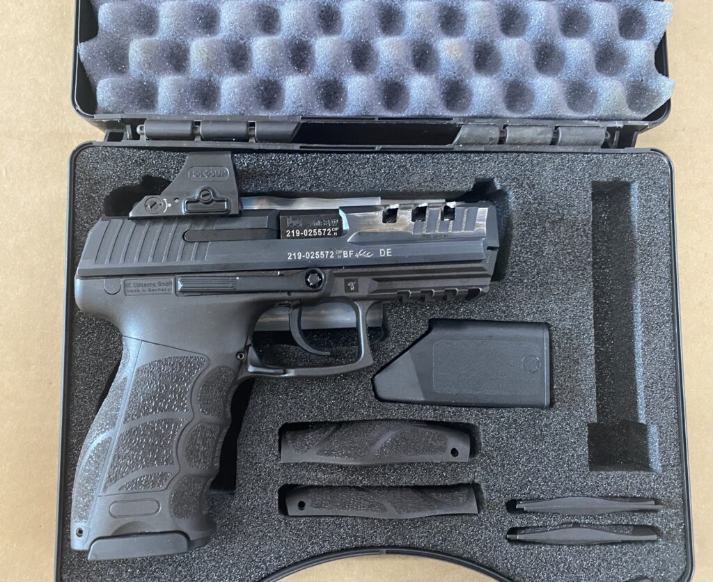 Rare H&K P30 V1 LEM 40SW  w/ Holosun 508T Green Dot Lighting Cuts