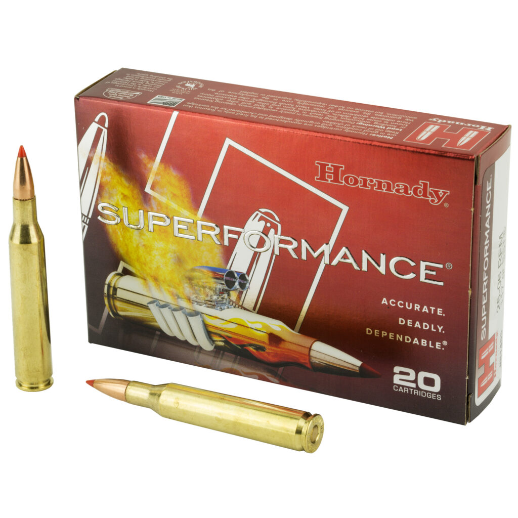 Hornady Superformance 25-06 Rem Ammo 117 grain SST Tipped Case of 200 Rounds Bulk 81453