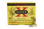 Winchester Super-X 22 LR Ammo 40 grain Power-Point Plated Hollow Point Box of 222 Rounds X22LRPPB – Online Only - View 2