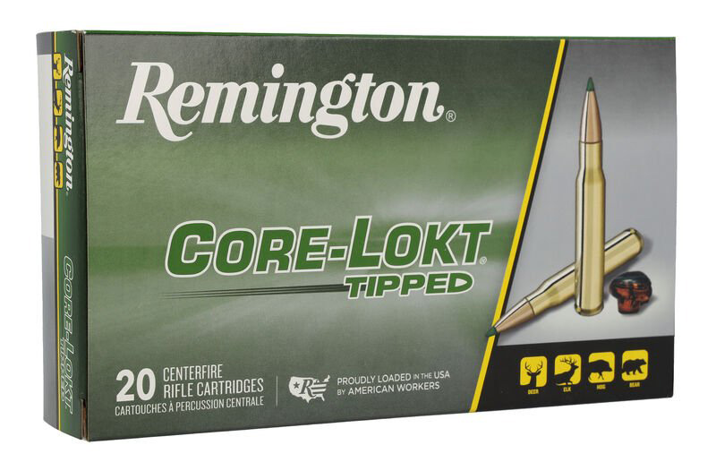 Remington Core-Lokt Tipped 308 Winchester Ammo 180 grain Polymer Tip Case of 200 Rounds Bulk RT308WC