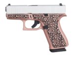 Glock 43X 9mm The Rose Engraved Frame Silver Slide ACG-57070 - View 2