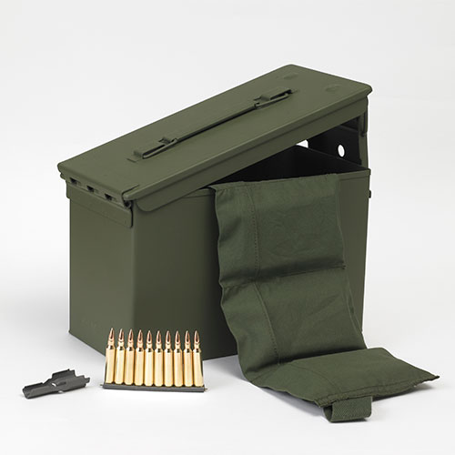 PMC Bronze 223 Remington Ammo 55 grain FMJ 840 Rounds Stripper Clips in Ammo Can 223AMB