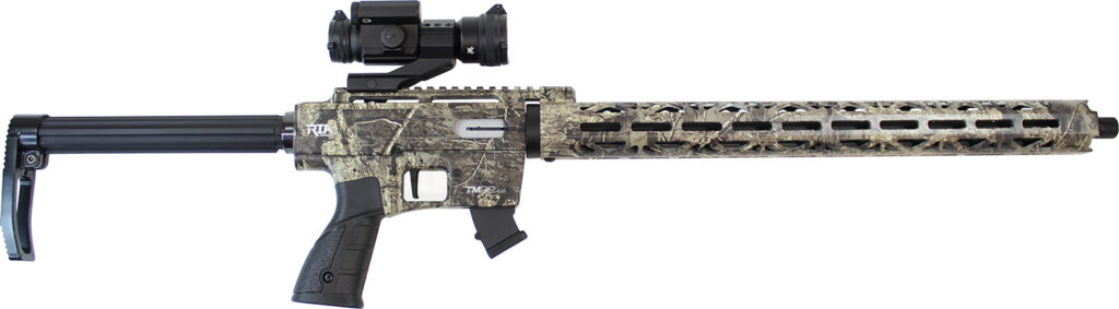 Rock Island TM2220RT TM22 22 LR 10+1 20″, Realtree Timber, Fixed Black Synthetic Stock & AR Type Grip, Includes Vortex Strikefire & Hard Case (Ambidextrous)