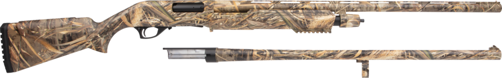 Rock Island Pump Action Combo 12 Gauge Pump 5+1 28″/24″ Realtree Max-5 Smooth Bore Barrel, Realtree Max-5 Aluminum Receiver, Fixed Realtree Max-5 Synthetic Stock PA12C2428MAX