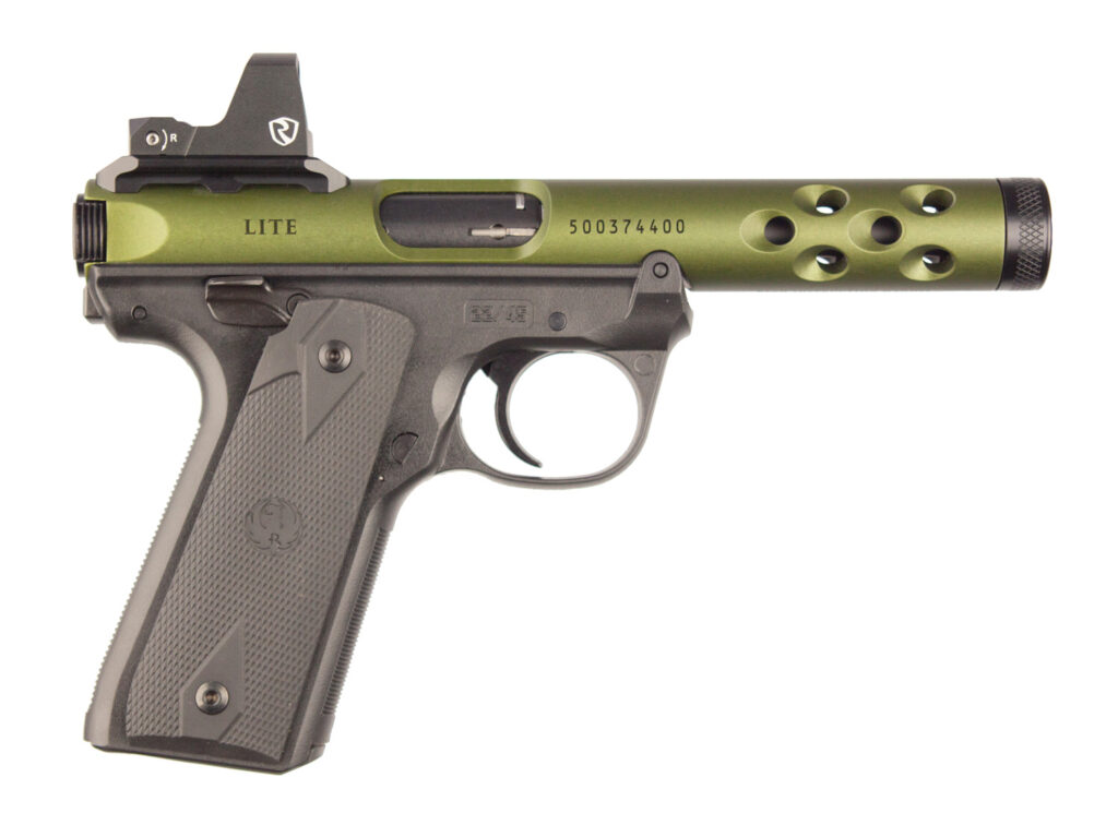 Ruger Mark IV Lite 22/45 22 LR W/ Riton Red Dot Optic 4.4″ Threaded Barrel 43948
